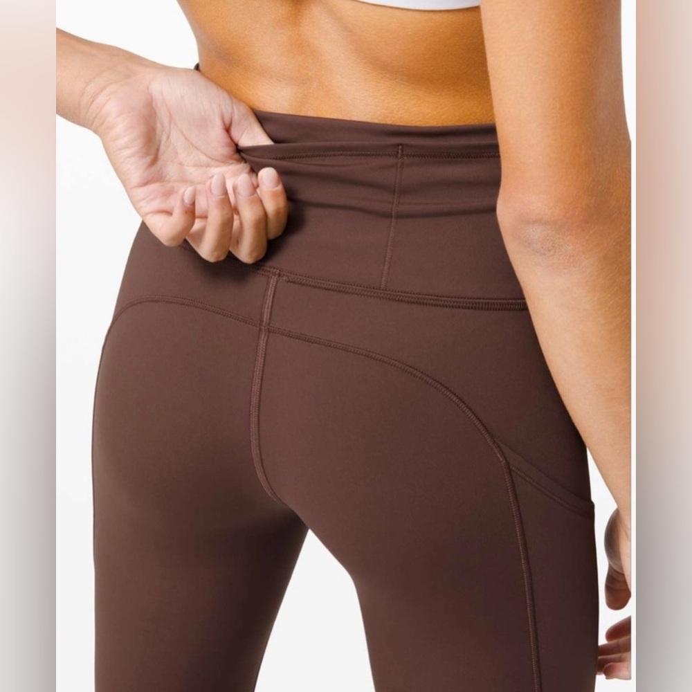 Lululemon Fast Free High-Rise Tight 28" Leggings in Brown Earth Size 2 NWOT - Picture 2 of 14